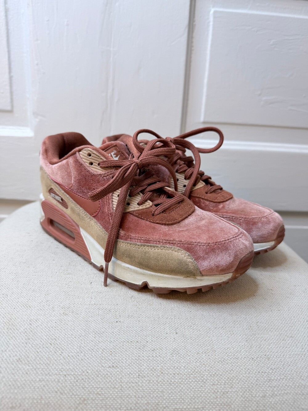Nike Women's Air Max 90 LX Velvet Dusty Peach Women's Size 6.5